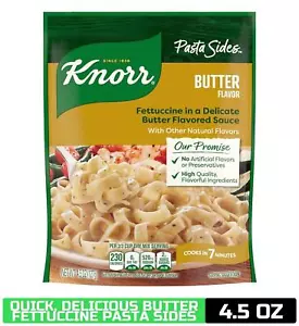 Knorr Pasta Sides Butter Fettuccine for Delicious Quick Pasta Side Dishes No Art - Picture 1 of 6