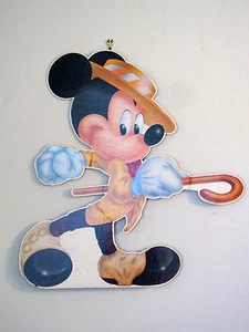 Vintage Disney Mickey Mouse Extra Large Cardboard Die Cut Cutout - Picture 1 of 8