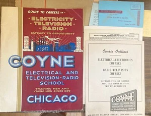 1956 COYNE ELECTRICAL SCHOOL CHICAGO PROMOTIONAL TRAINING PROGRAM MATERIAL RADIO - Picture 1 of 7
