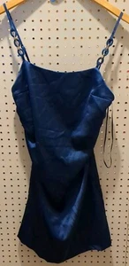 Zara Evening Dress Dark Blue Strap Size Small Sleeveless Party  - Picture 1 of 12