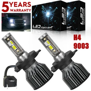 H4 9003 Faros LED Bombillas de haz alto bajo 120W 20000LM Super Brillante 6000K Blanco - Imagen 1 de 8