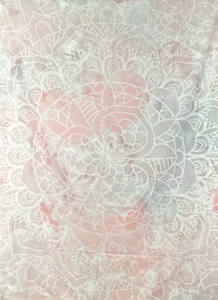 MANDALA extra großer Boho Pastellfarben Batik Wandbehang Kunst Wandteppich 60"x50" - Bild 1 von 4