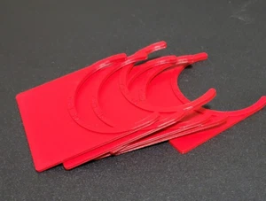 25 Stück CAT40 V-Flansch Wiederverwendbar Werkzeug Halter ID-Etiketten (rot) - Bild 1 von 3