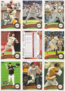 2011 Topps San Francisco Giants Master Team Set S1 S2 Update Inserts (66) - Picture 1 of 2