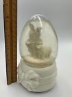 Dept. 56 Snow Baby Bunny and Lamb Music Box Snow Globe Easter Glitter Musical