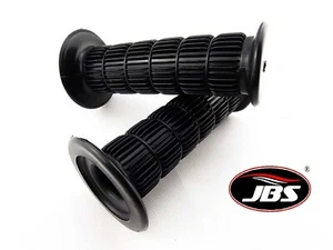 YAMAHA DT250 74-75 JBS BLACK HAND GRIP SET LEFT RIGHT PAIR HANDLEBAR GRIPS - Picture 1 of 4