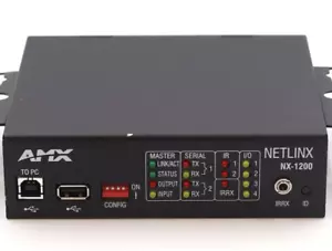 Controlador integrado AMX NX-1200 NetLinx con orejas sin adaptador P/N:FG2106-01 probado - Imagen 1 de 4