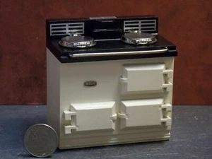 Dollhouse Miniature Kitchen Cook Aga Stove Beige Reutter Porcelain 1:12 E188 - Picture 1 of 4