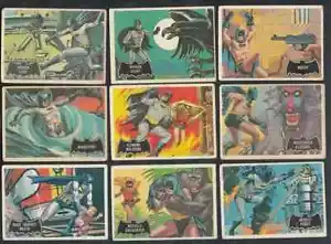 1966 Topps Batman Black Bat Complete Set 44 cards -- Canadian Issue -- Rare! - Picture 1 of 5