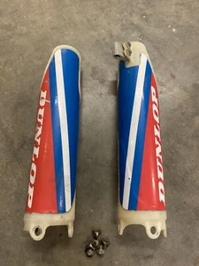 2006-2017 Honda Crf 250 Front Fork Guards Plastic Covers Crf250 2007 2008 2009 - Picture 1 of 11
