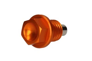 Tornillo de drenaje de aceite naranja con imán M 12x1,5 adecuado para KTM, Husaberg, Husqvarna - Imagen 1 de 2