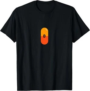 Design Addicts Bitcoin Orange Pill T-Shirt Hoodie - Picture 1 of 10