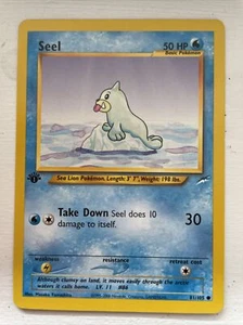 Pokemon 1ª Edición Seel Neo Destiny 81/105 Casi Nuevo -ShowYourCards- - Imagen 1 de 2