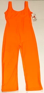 BalTogs Unitard Leotard Bodysuit Tank Cropped Leg # 8421 Orange New Women 3XL - Picture 1 of 8