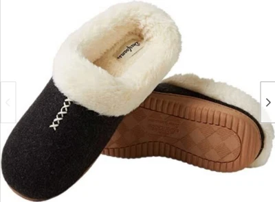 Zapatillas zueco de espuma viscoelástica para mujer Dearfoams interiores/exteriores (NEGRAS S/5-6) NUEVAS SIN CAJA Foto 1 de 4