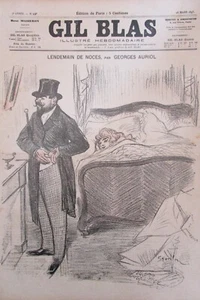 JOURNAL GIL BLAS N° 13 de 1897 DESSINS de STEINLEN MUSIQUE de DE MARSAN - Picture 1 of 2