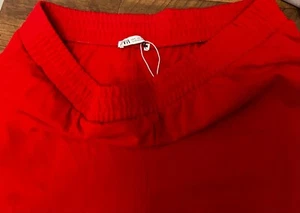 ZARA PANTALÓN ROJO MUJER JOGGING PANTALONES TALLA GRANDE Nuevo - Imagen 1 de 5