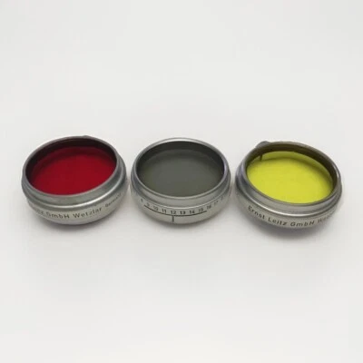 🌈 Filtri Leitz Giallo -Rosso-Polarizzatore   A 36 Leica - Imagen 1 de 3