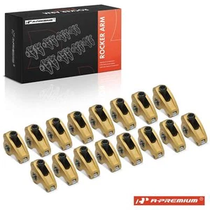 A-Premium Gold 2024 Aluminum Roller Rocker Arm for Big Block Chevy BBC 454 1.7 - Picture 1 of 8