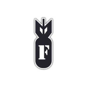 F Bomb, Hard Hat, Laptop, Water Bottle, Tool Box, Car, Sticker Decal - Picture 1 of 2