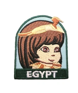 Girls Scouts EGYPTIAN Girl In Traditional Adornment Country EGYPT Iron-On Patch - Picture 1 of 1