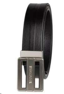 Tommy Hilfiger Herren Flex Stretch, Echtleder, Schnalle Gürtel Gr. 34 schwarz Co - Bild 1 von 5