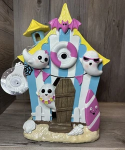 SUMMERWEEN Halloween Haunted LED Light Up Ghost Beach Lifeguard House NEW! - Picture 1 of 7
