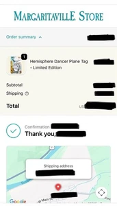 Jimmy Buffett Hemisphere Dancer Planetags Plane Tag Grumman MotoArt - Picture 1 of 7