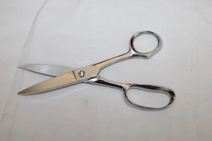 Tijeras dentadas de costura de cocina vintage CUTCO cromadas para llevar 8” EE. UU. - Imagen 1 de 17