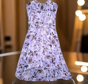 SIMPLY VERA WANG Dress Women's XL Chiffon Midi Elastic Waist Flowy Sun Dress - Picture 1 of 7