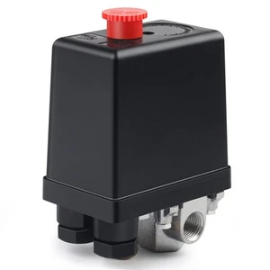 Pressostato Compressore Aria Valvola 220V Regolatore Di Pressione 4 Fori - Foto 1 di 24