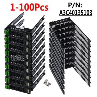 Fujitsu A3C40135103 & A3C40101974 - SAS 2.5" HDD/SSD Tray - RX S7 & S8 + TX M1 - Image 1 of 4