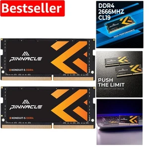 Pinnacle 32GB Dual Rank DDR4 2666MHz SODIMM RAM for Enhanced Multitasking - Picture 1 of 7