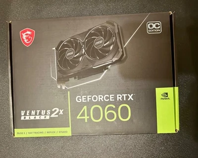 Geforce RTX 4060 MSI Ventus 2X Black 8GB GDDR6 OC EDITION - Immagine 1 di 4