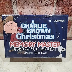 Peanuts Charlie Brown Christmas Memory Master Card Game Factory Sealed Aquarius - Picture 1 of 2