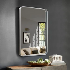 42x32 Inch Bathroom Vanity Mirror, Alloy Frame Wall Mirror for Bathroom Vanit... - Picture 1 of 6