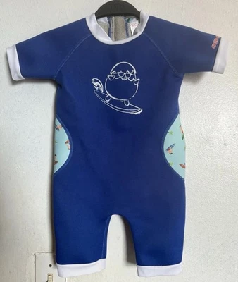 Купальник тепловой Cheekaaboo для мальчиков 12-18 месяцев Chittybabes UPF50+ для серферов - Изображение 1 из 4