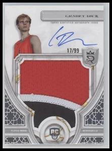 Gradey Dick 2023-24 #110 Topps Royalty Patch and Auto - Picture 1 of 2