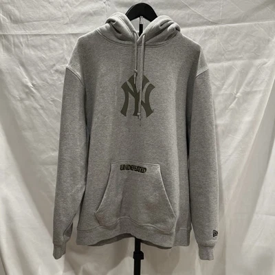 Undefeated X New Era Collab/Sudadera con Capucha Yankees/Talla XL/Gris ¡Excelente Estado! Foto 1 de 4