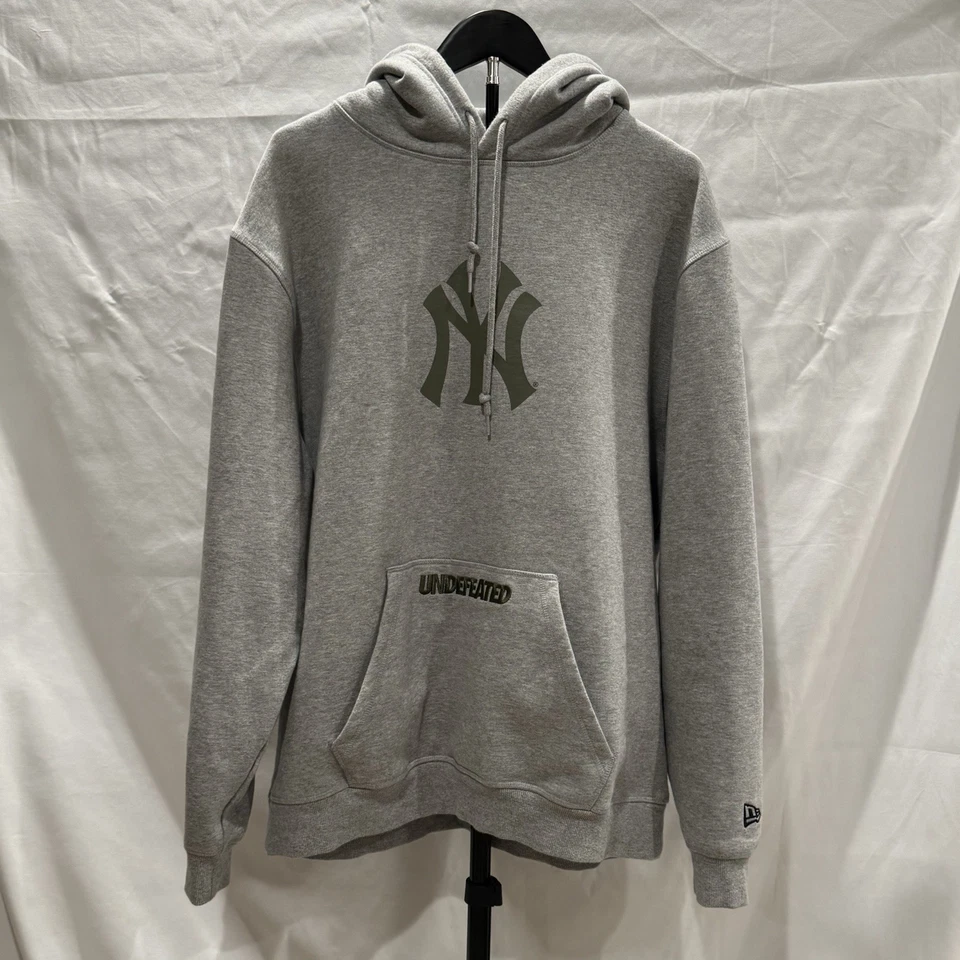 Undefeated X New Era Collab/ Yankees Hoodie / Size XL / Gray Great Condition ! - Image 1 of 4