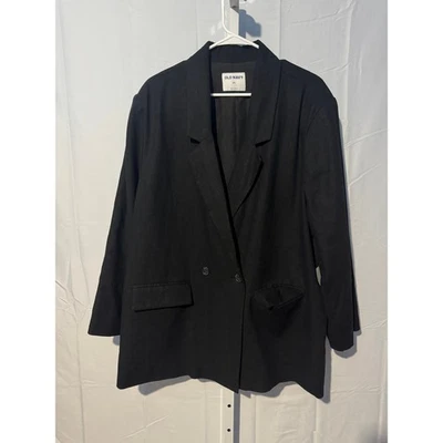 (118) Old Navy 黑色双排扣西装外套 XXL 码 — 第 1/4 张图片