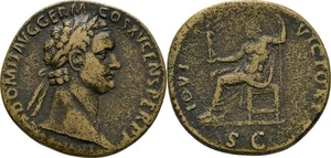 RÖMISCHE KAISERZEIT Sesterz 90-91 Domitianus, 81-96 Original Münze #Alb.2072 - Picture 1 of 1