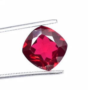 Zertifiziert makellos 9,50 ct natürlicher burmesischer roter Rubin Kissenschliff lose Edelstein - Bild 1 von 3