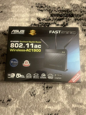 ASUS RT-AC68U AC1900 4 Port Gigabit Wireless Router AI-Mesh SEALED - Image 1 of 4