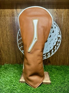 Links & Kings Golfers Journal Broken Tee Society Leather Driver Headcover Rare - Picture 1 of 3