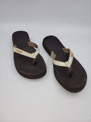 Sandalia tanga Reef Just Passing Through STAR CUSHION atrevida marrón/blanco talla US 7 Foto 1 de 4