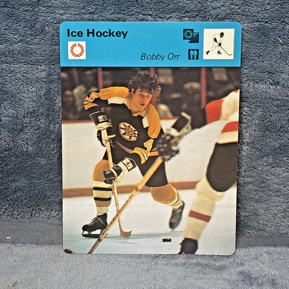 Sportscaster NHL 1977 hockey Bobby Orr Boston Bruins ¡hecho en Japón! Foto 1 de 4