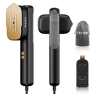 Vaporiera da Viaggio per Vestiti, 110-240V Doppia Tensione Vaporiera Portatile e Ferro da Stiro 2 i... - Foto 1 di 8
