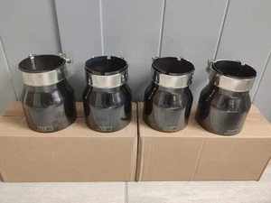 4 x Bmw Exhaust Tips Titanium Black MP M2 M3 M4 M5 M6 F80 F82 F83 F87 F10 F06 - Picture 1 of 4