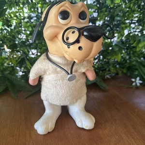 Figura de perro médico animal juguete vintage Roy Money Bank Topo Gigio Des Florida 1970 - Imagen 1 de 6